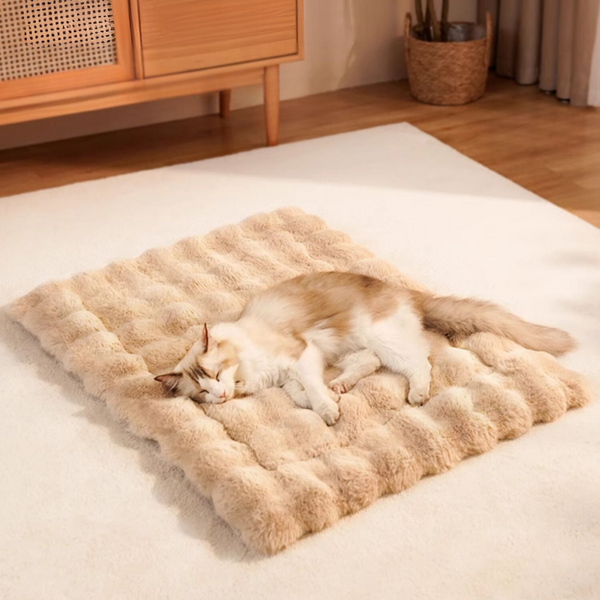 Fluffy Cozy Rectangle XXL Pet Mat Bed Pet Floor Mat