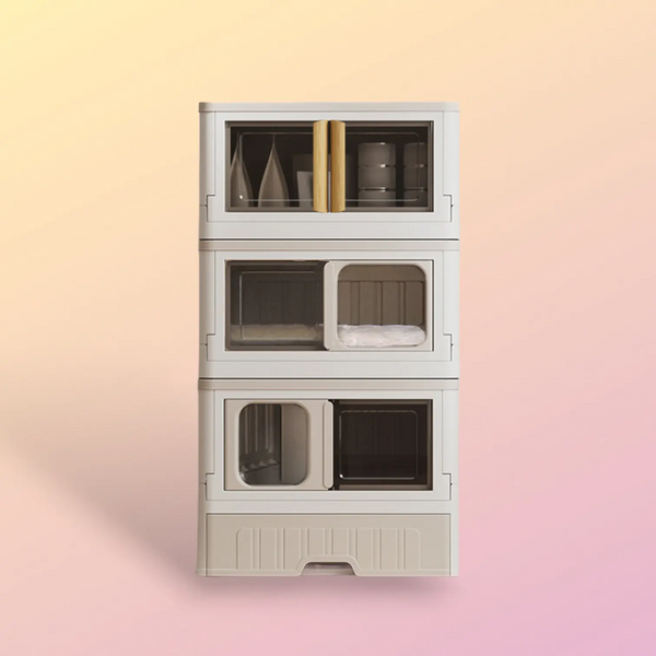 Space Saving Cat Cabinet Litter Box With Storage